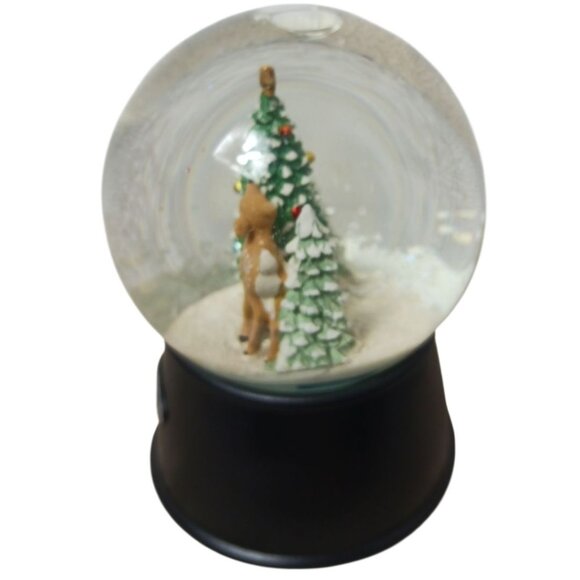 2022 Wondershop By Target Musical Water Globe With Deer & Christmas Tree Scene - Picture 5 of 7